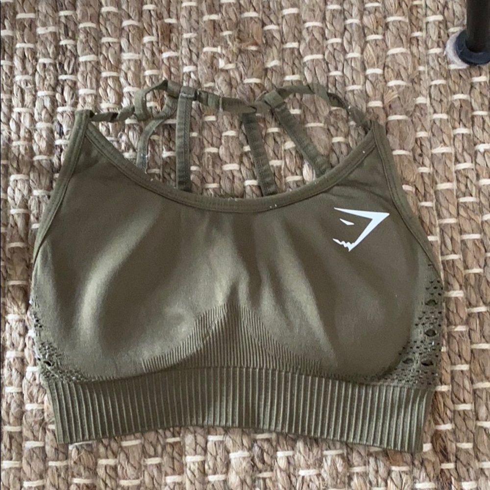 Green Gymshark Sports Bra